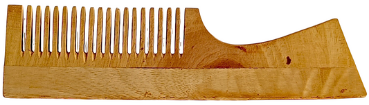 Neem Wooden Hair Comb for Men & Women | Natural Anti-Dandruff Wide Tooth Comb | Handmade Neem Wood Scalp Massage Comb | Eco-Friendly Hair Care Comb