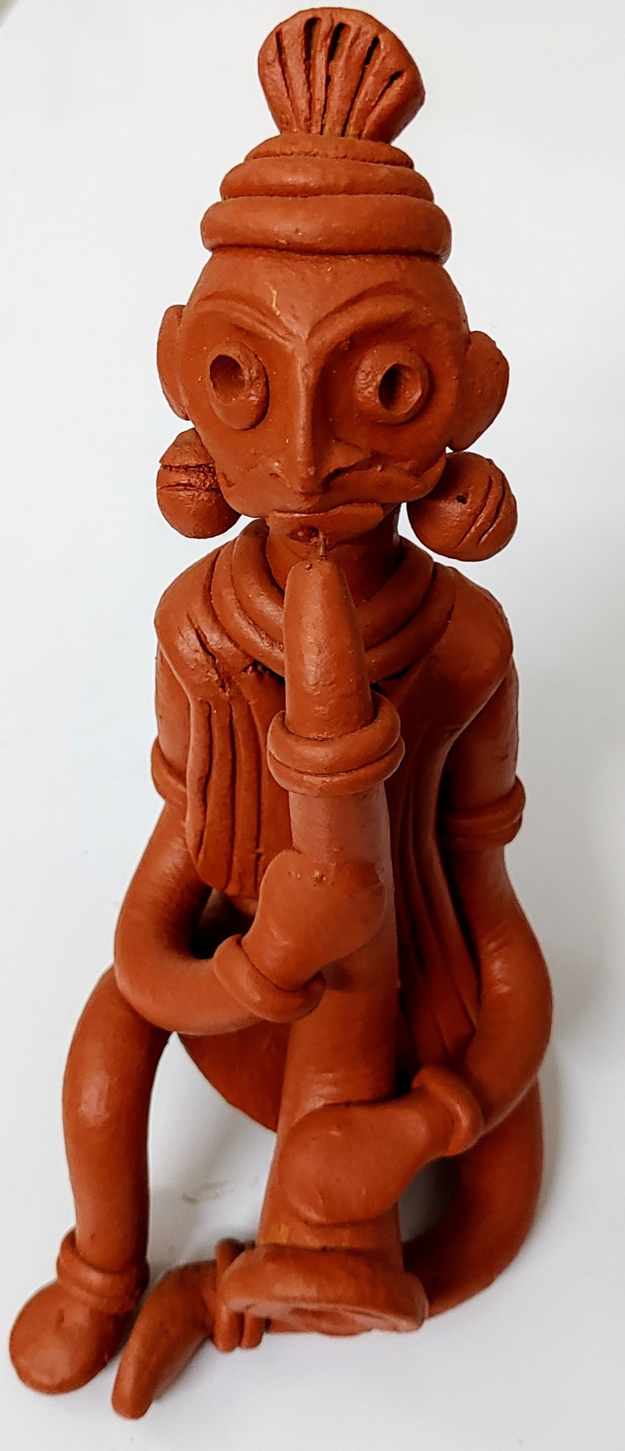 Terracotta Clay Showpiece for Home Decoration (Medium, Brown)