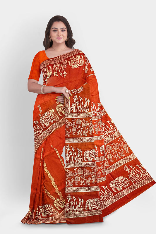 Pure Silk (Bishnupuri Silk) Saree with Silk Mark Tag – Authentic Handwoven Elegance