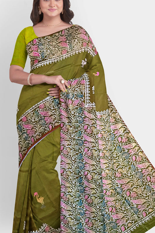 Pure Silk (Bishnupuri Silk) Saree with Silk Mark Tag – Authentic Handwoven Elegance