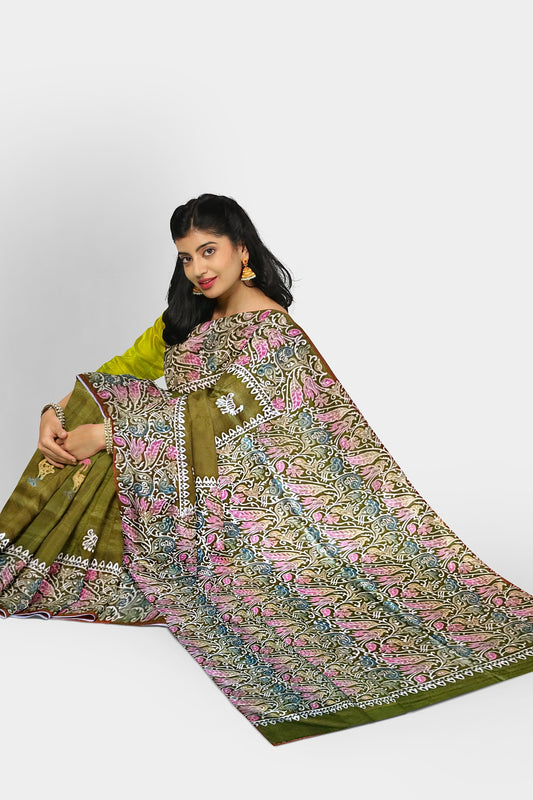 Pure Silk (Bishnupuri Silk) Saree with Silk Mark Tag – Authentic Handwoven Elegance