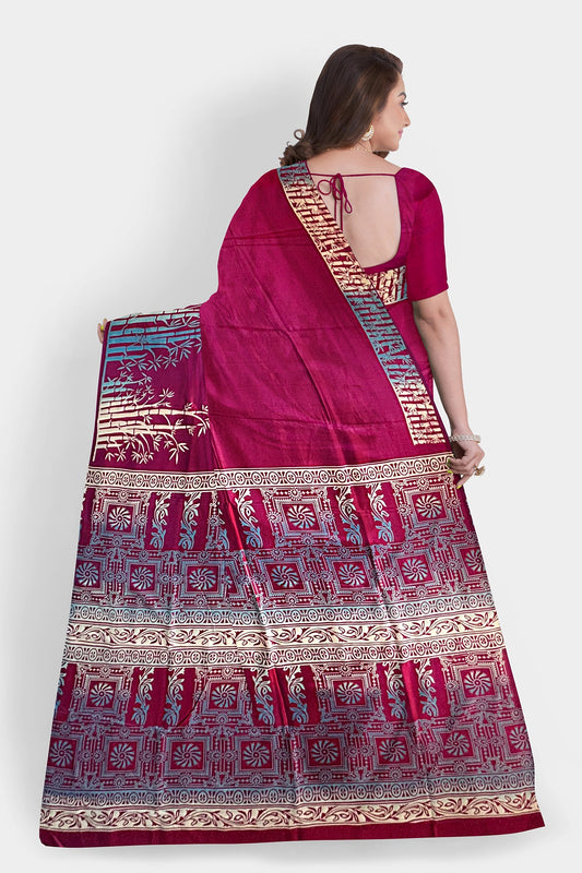 Pure Silk (Bishnupuri Silk) Saree with Silk Mark Tag – Authentic Handwoven Elegance