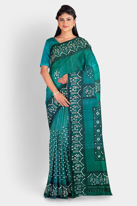 Pure Silk (Bishnupuri Silk) Saree with Silk Mark Tag – Authentic Handwoven Elegance