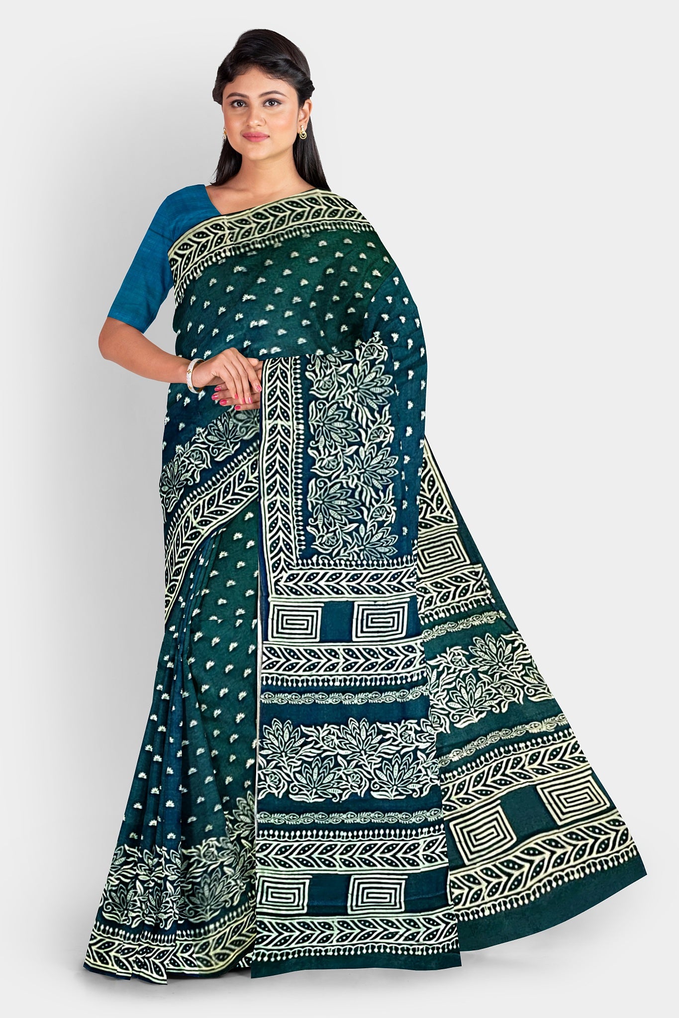 Pure Silk (Bishnupuri Silk) Saree with Silk Mark Tag – Authentic Handwoven Elegance