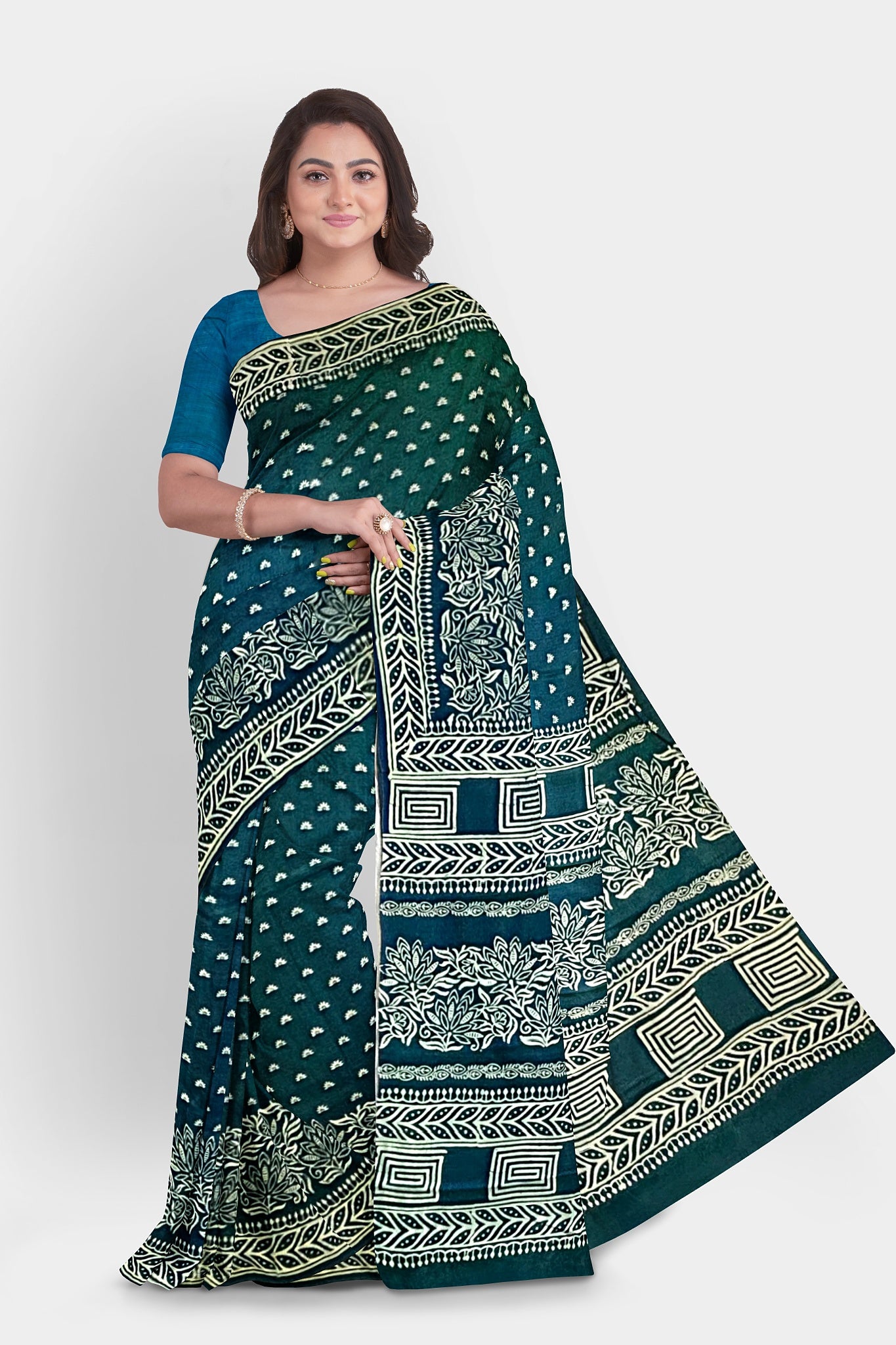 Pure Silk (Bishnupuri Silk) Saree with Silk Mark Tag – Authentic Handwoven Elegance