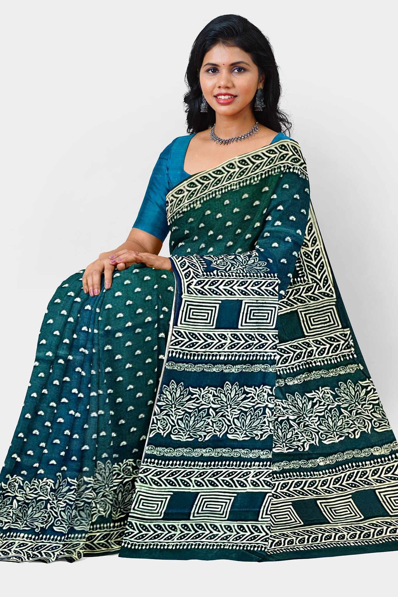 Pure Silk (Bishnupuri Silk) Saree with Silk Mark Tag – Authentic Handwoven Elegance