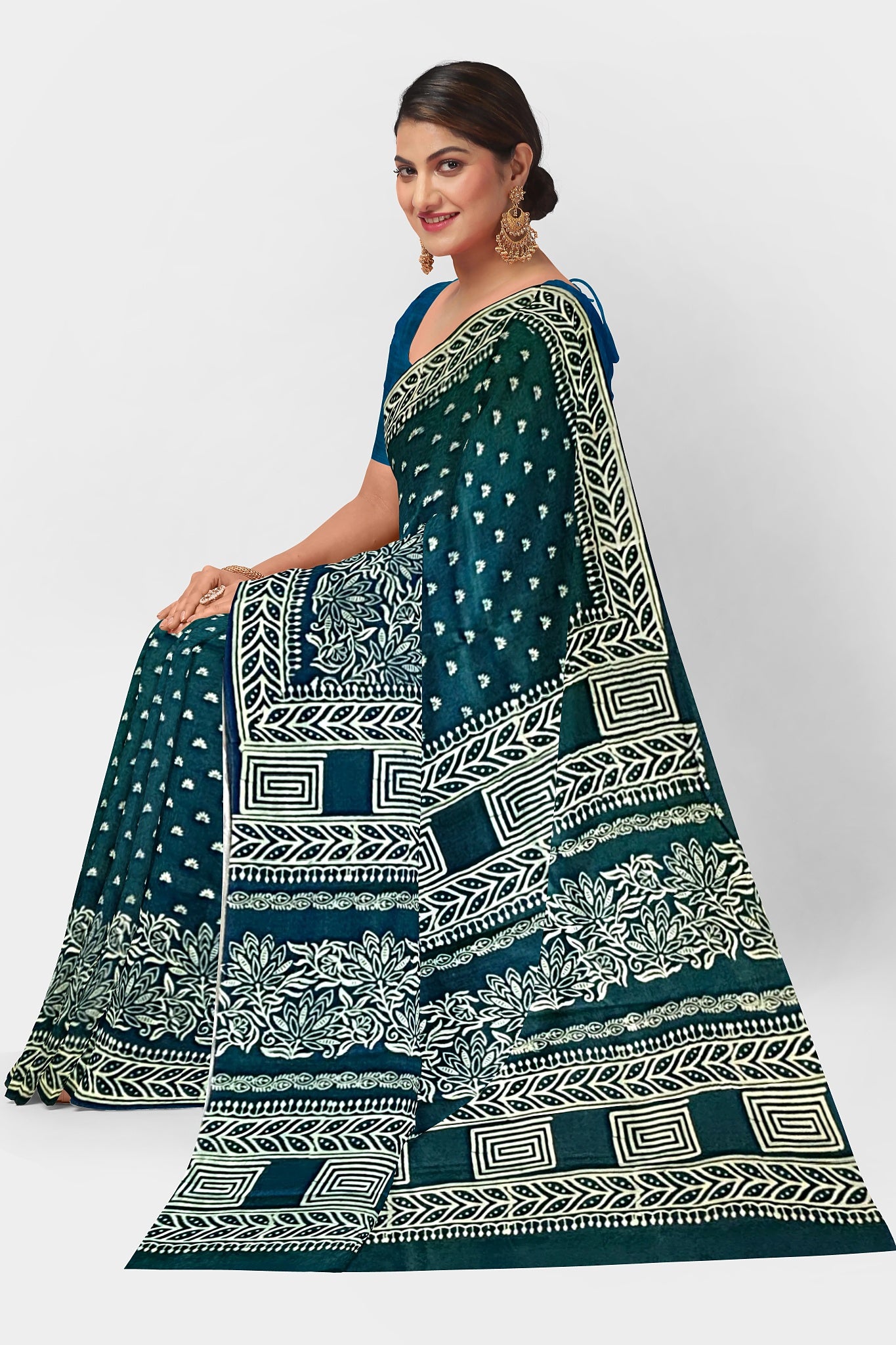 Pure Silk (Bishnupuri Silk) Saree with Silk Mark Tag – Authentic Handwoven Elegance