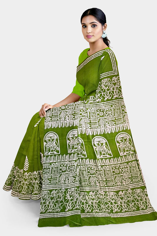 Pure Silk (Bishnupuri Silk) Saree with Silk Mark Tag – Authentic Handwoven Elegance