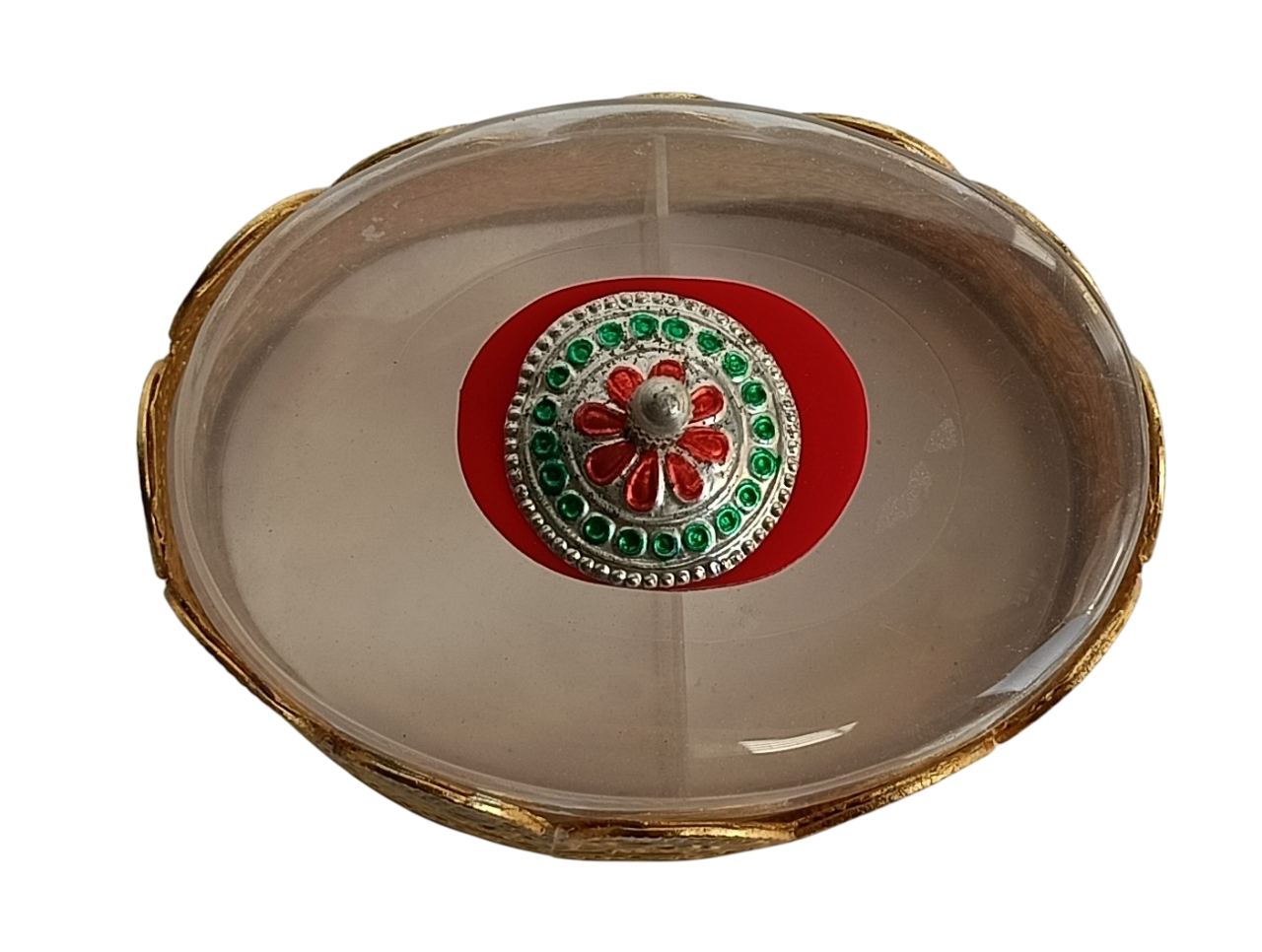 German Silver Decorative Container with Lid – Traditional Storage Box