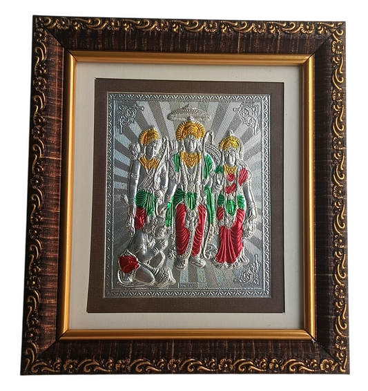 Ram Darbar Silver Foil Wall Hanging Frame