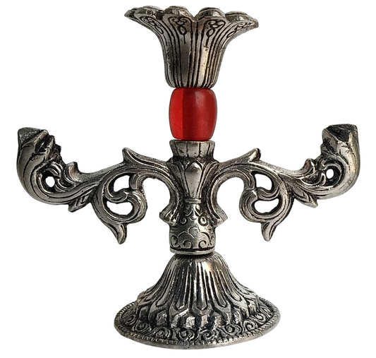 German Silver Traditional Candle Holder – Handcrafted Home Décor Piece