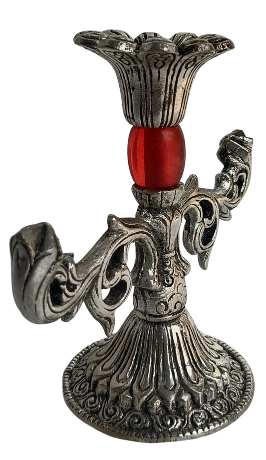 German Silver Traditional Candle Holder – Handcrafted Home Décor Piece