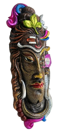 Handcrafted Terracotta Lord Shiva Wall Hanging – Traditional Shankar Clay Art Home Decor