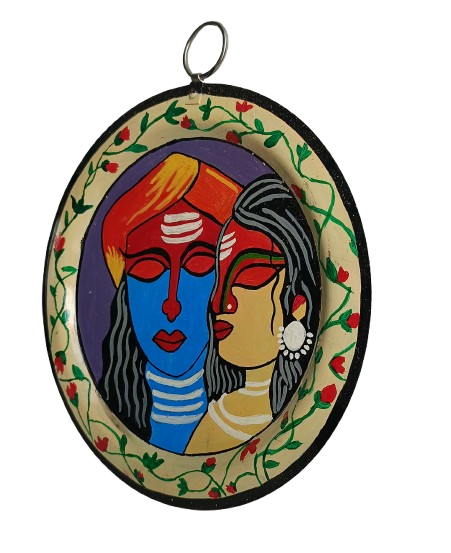 Pattachitra Craft Wall Decor on Aluminium Plate - Mukherjee Handicrafts