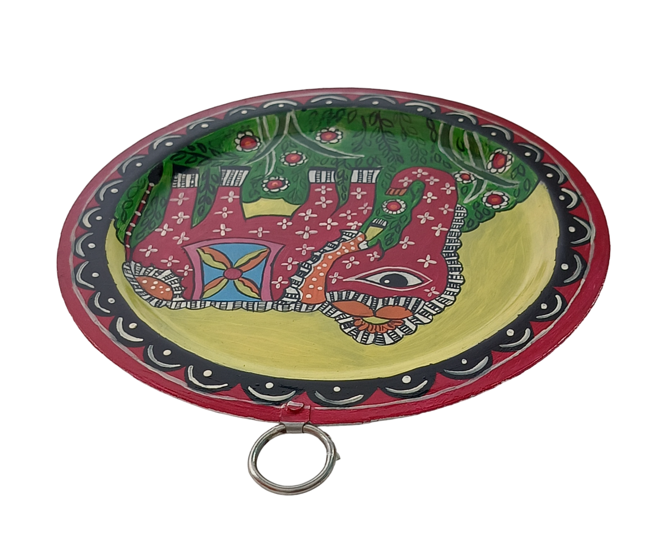 Authentic Pattachitra Craft Wall Decor on Aluminium Plate - Mukherjee Handicrafts.