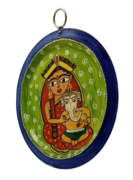 Authentic Pattachitra Craft Wall Decor on Aluminium Plate - Mukherjee Handicrafts