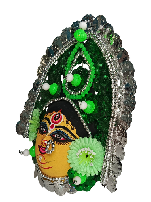 Mukherjee Handicrafts| Devi Durga Chhau Mask – Design | Handmade Durga Ma., | Decorative Showpiece & Wall Hanging,