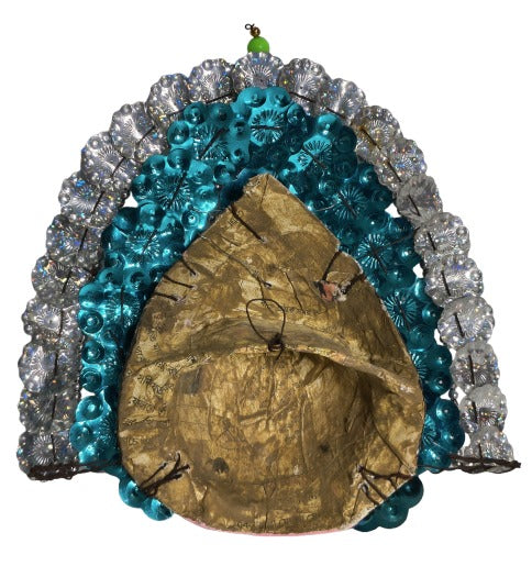 Ganesha Wall Mask – Handmade Paper Folk Art from India