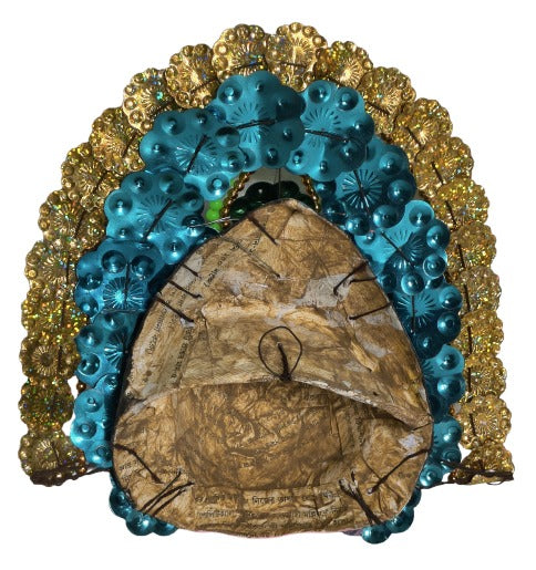 Decorative Lord Ganesha Paper Mask – Ethnic Wall Hanging for Home Decor