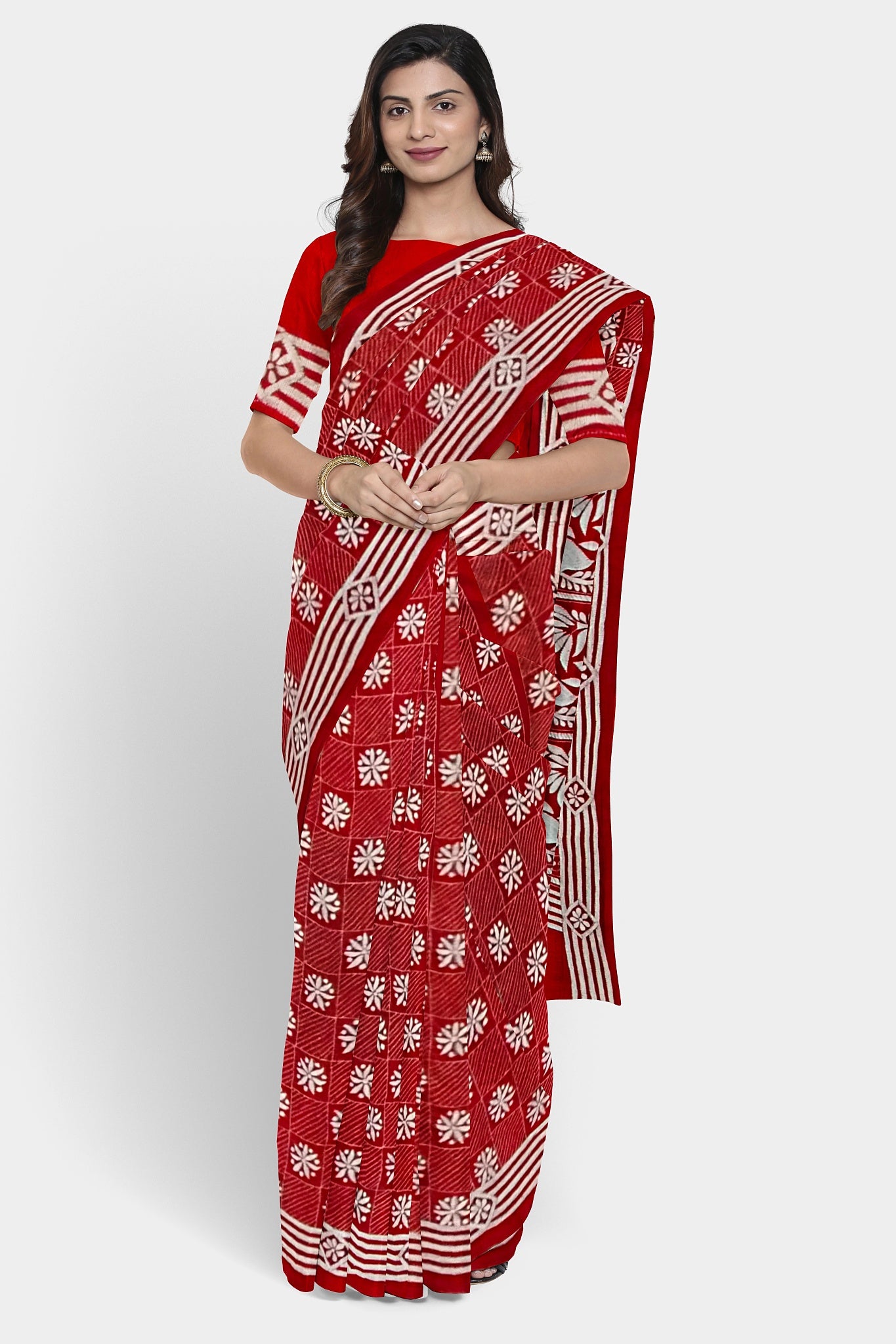 Kantha Stitch: Stylish Blended Silk Saree showcasing Traditional Artistry in Modern Indian Fashion with BP