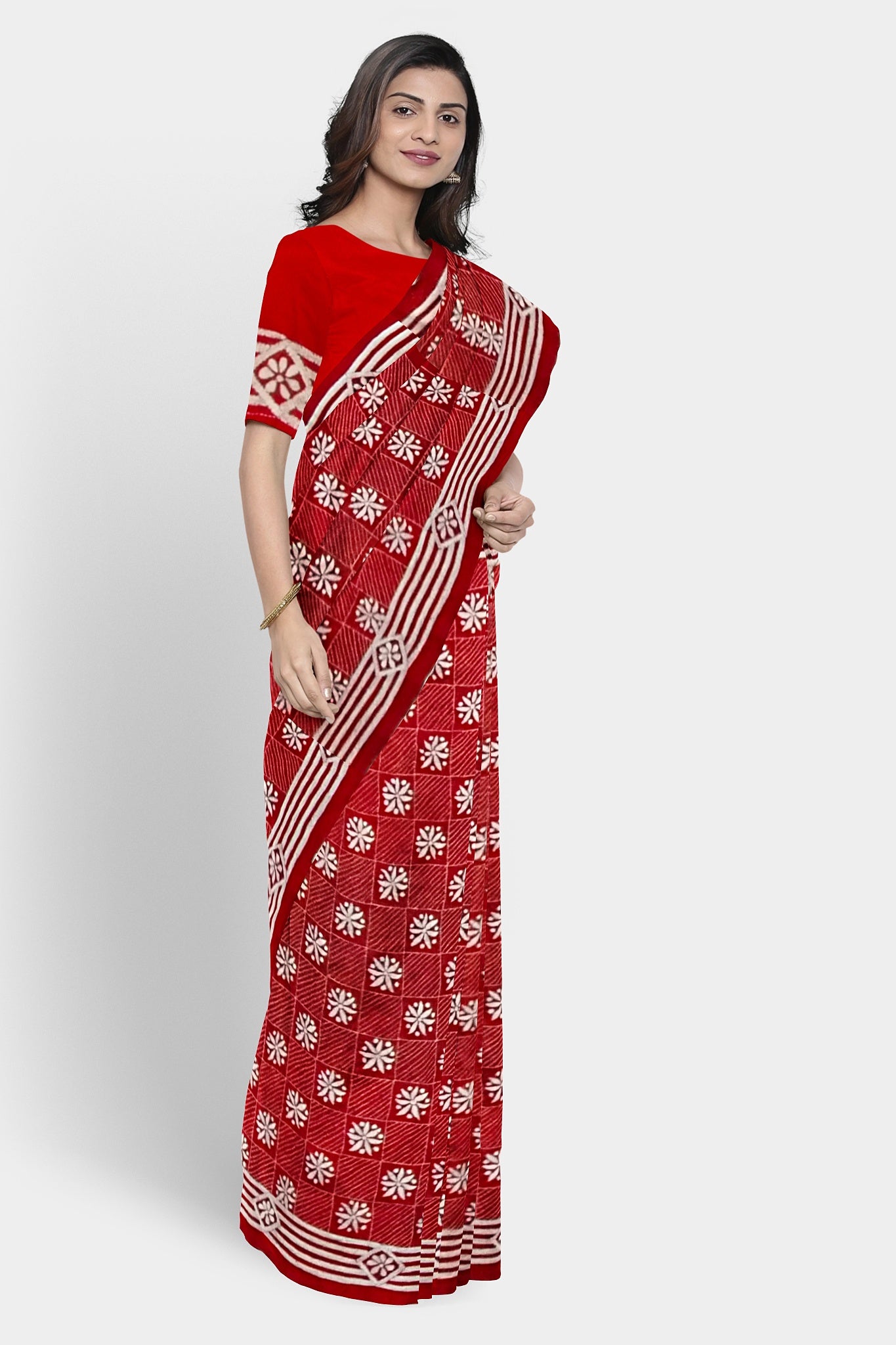 Kantha Stitch: Stylish Blended Silk Saree showcasing Traditional Artistry in Modern Indian Fashion with BP