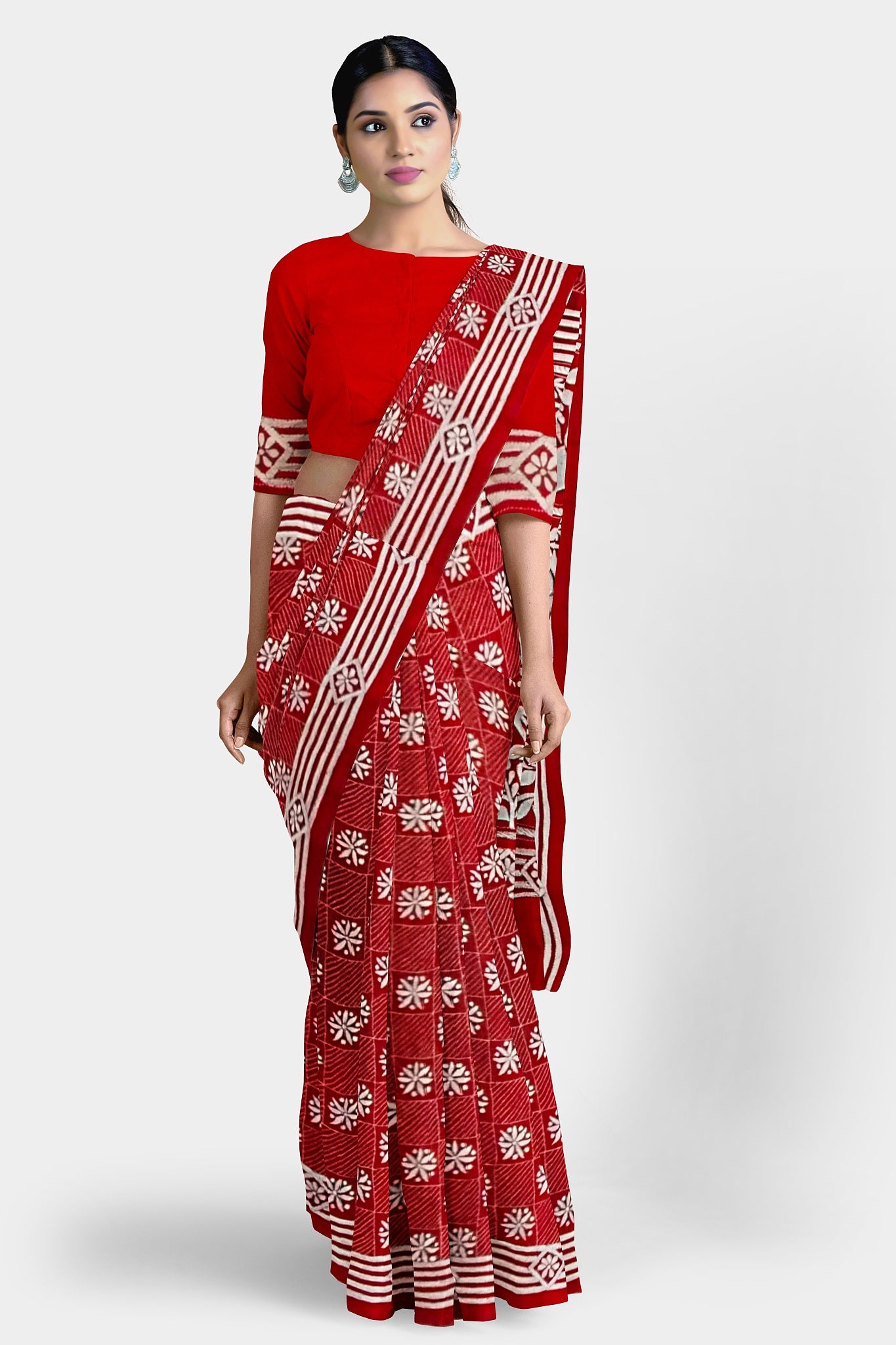 Kantha Stitch: Stylish Blended Silk Saree showcasing Traditional Artistry in Modern Indian Fashion with BP