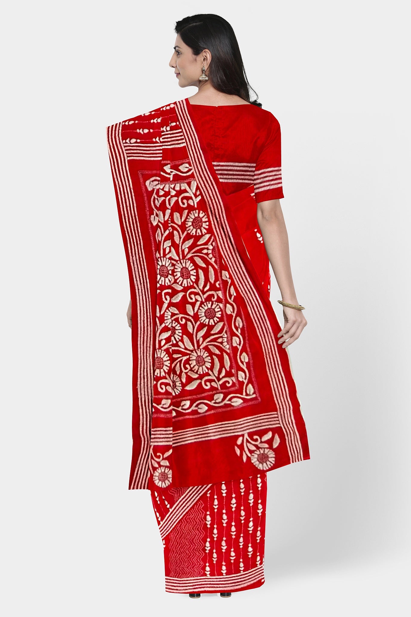Kantha Stitch: Stylish Blended Silk Saree showcasing Traditional Artistry in Modern Indian Fashion with BP