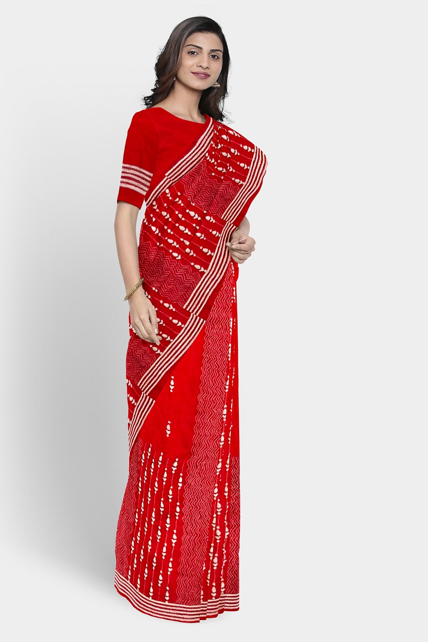 Kantha Stitch: Stylish Blended Silk Saree showcasing Traditional Artistry in Modern Indian Fashion with BP
