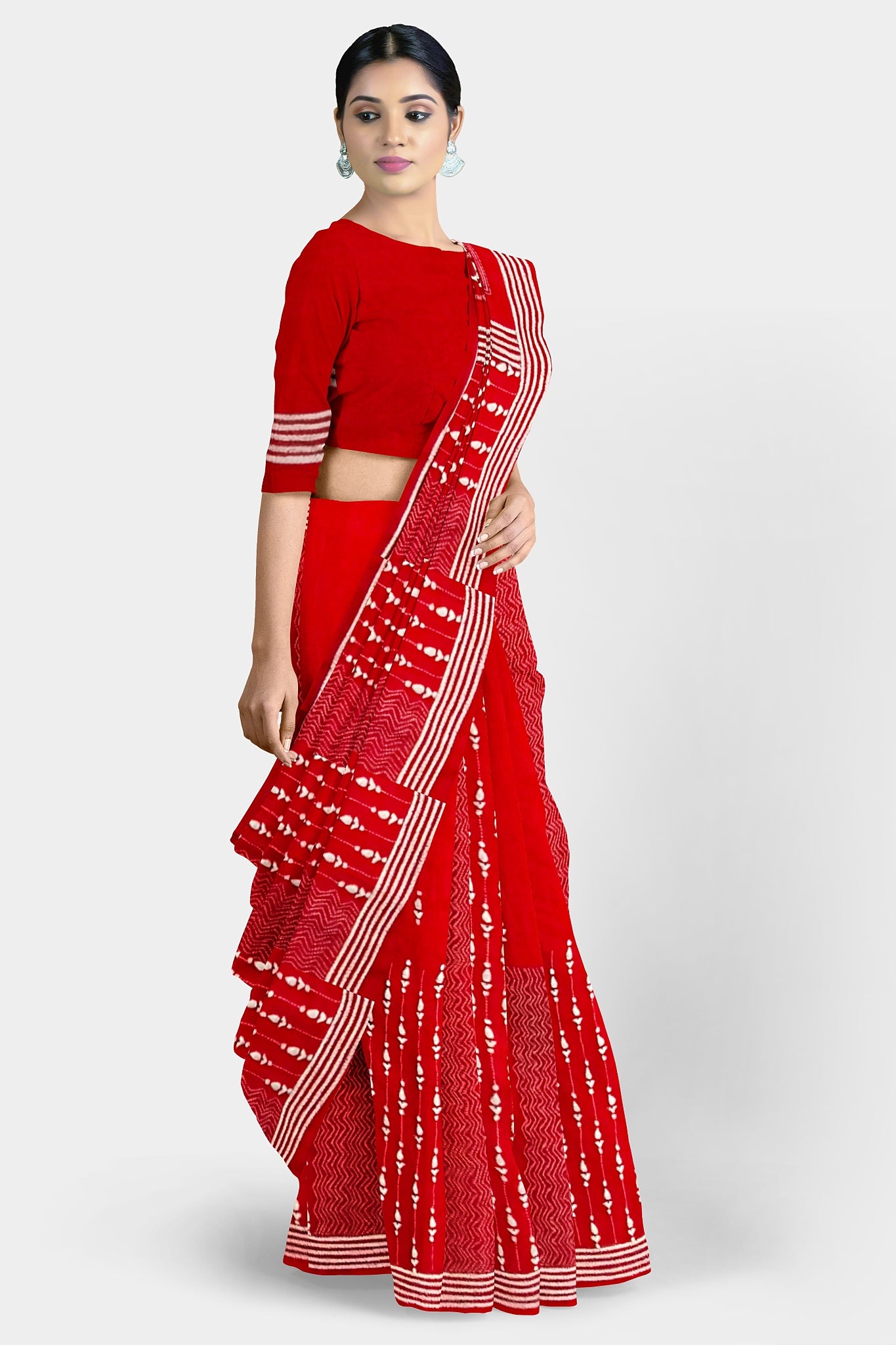 Kantha Stitch: Stylish Blended Silk Saree showcasing Traditional Artistry in Modern Indian Fashion with BP