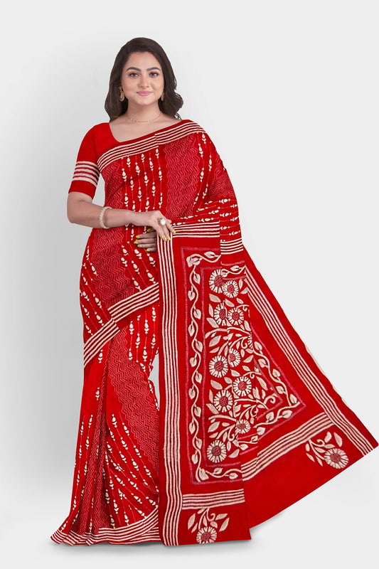Kantha Stitch: Stylish Blended Silk Saree showcasing Traditional Artistry in Modern Indian Fashion with BP