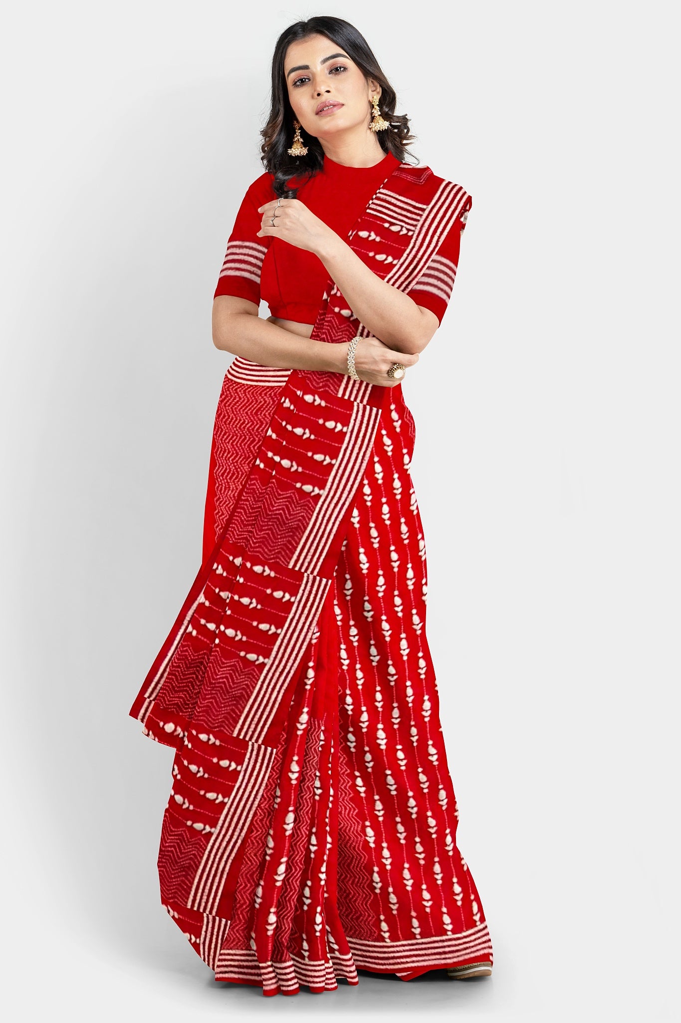 Kantha Stitch: Stylish Blended Silk Saree showcasing Traditional Artistry in Modern Indian Fashion with BP