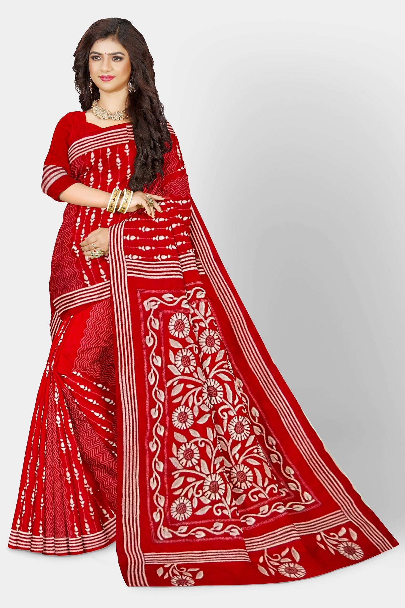 Kantha Stitch: Stylish Blended Silk Saree showcasing Traditional Artistry in Modern Indian Fashion with BP