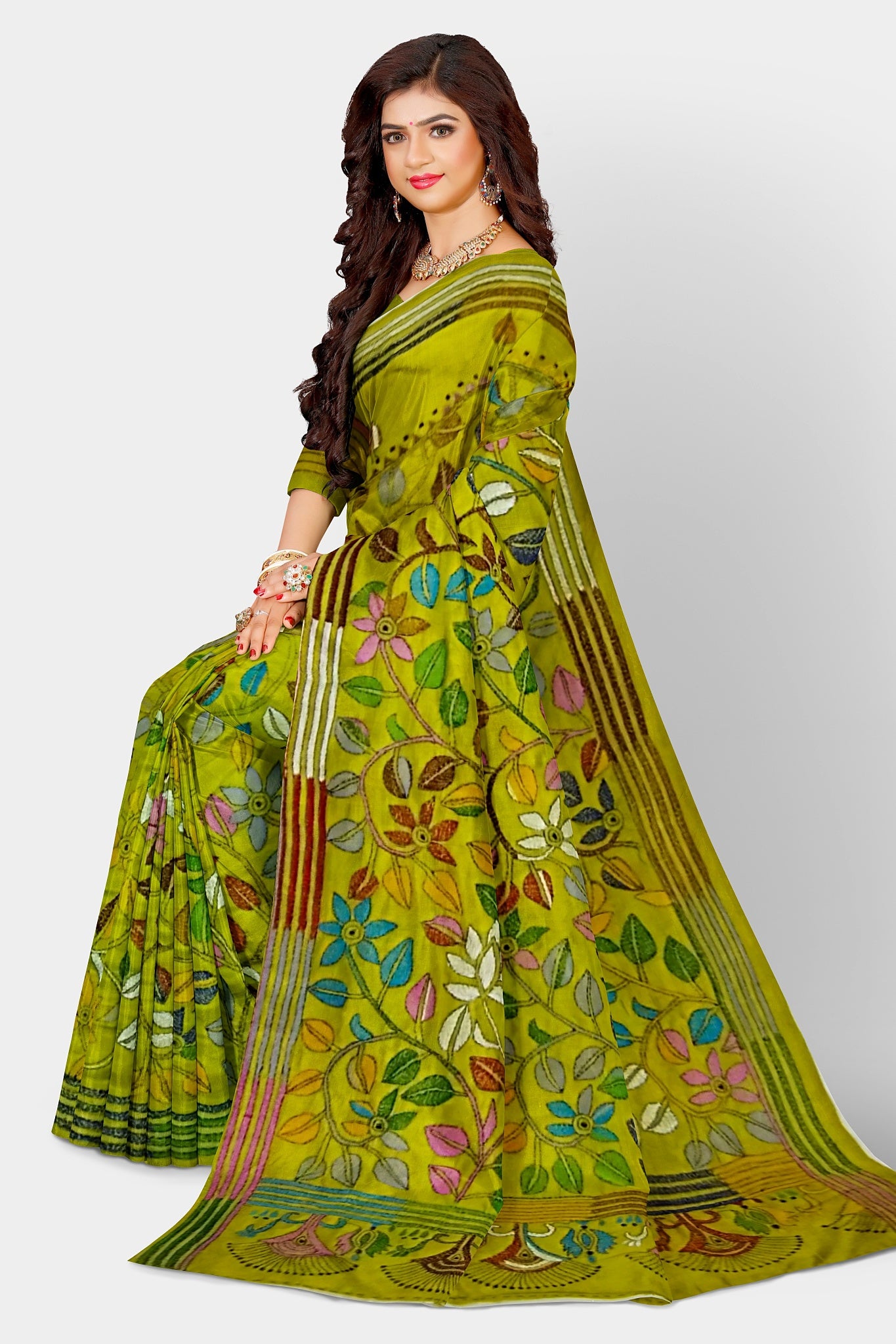 Kantha Stitch: New Collection of Handcrafted Blended Silk Saree with Exquisite Artistry With BP