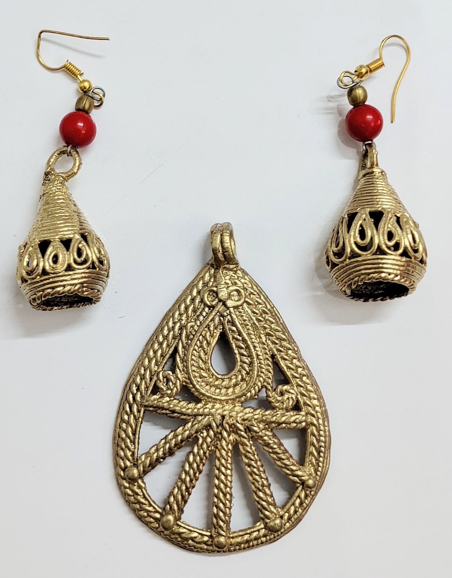 Dokra Dhokra Ethnic Collection of Brass Dokra Pendant Jewellery for Women,