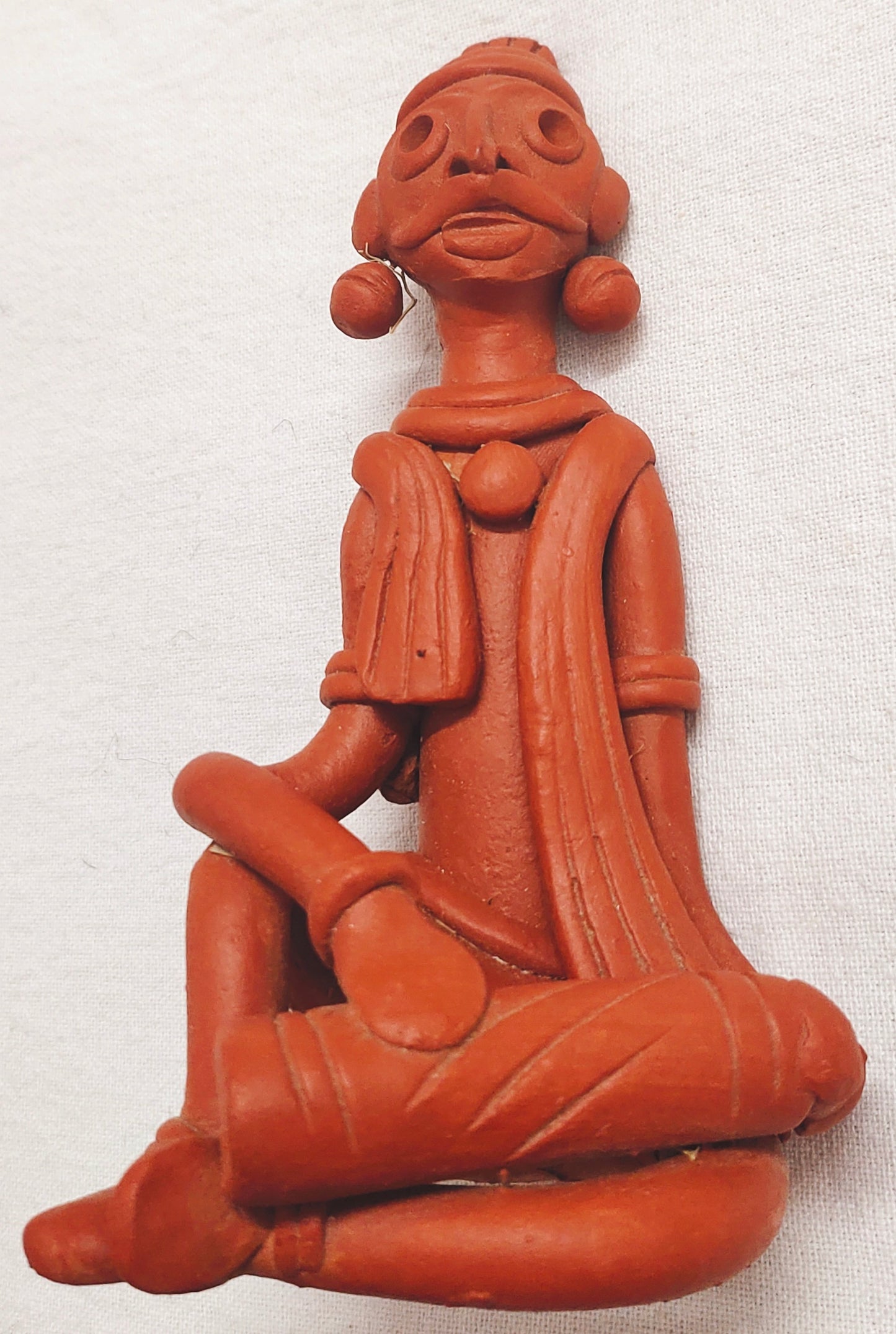 Terracotta Adivashi Showpiece for Home Decoration.