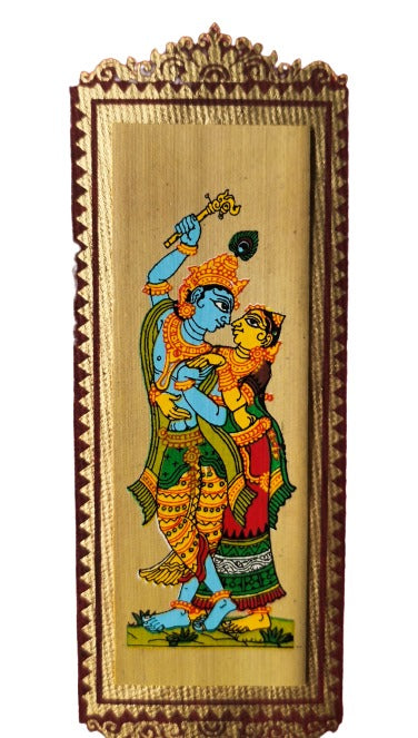 Handpainted Patachitra Envelope cum Wall Hanging - Traditional Indian Folk Art by Mukherjee Handicrafts INR₹29900