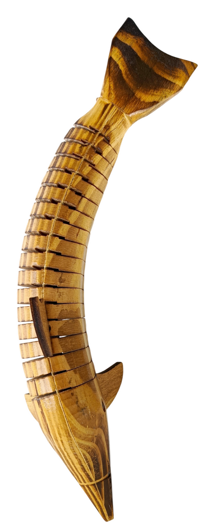 Handmade Wooden Dolphin Showpiece | Hand Carved Wooden Animal Figurine | Natural Wooden Handicraft Home Decor | Desk Table Decoration | Unique Gift Item