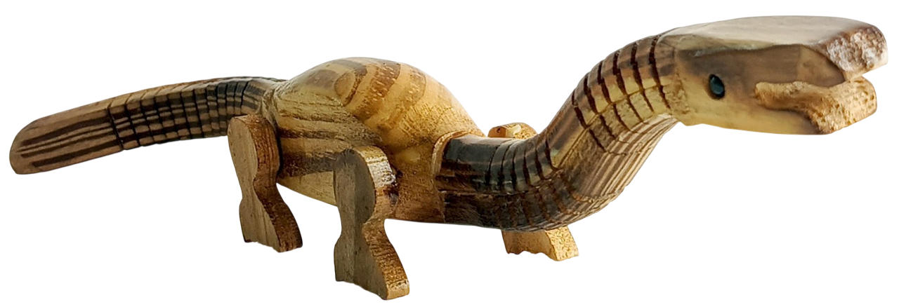 Handmade Wooden Dinosaur Toy Figurine | Hand Carved Wooden Animal Showpiece | Eco-Friendly Kids Toy & Home Decor