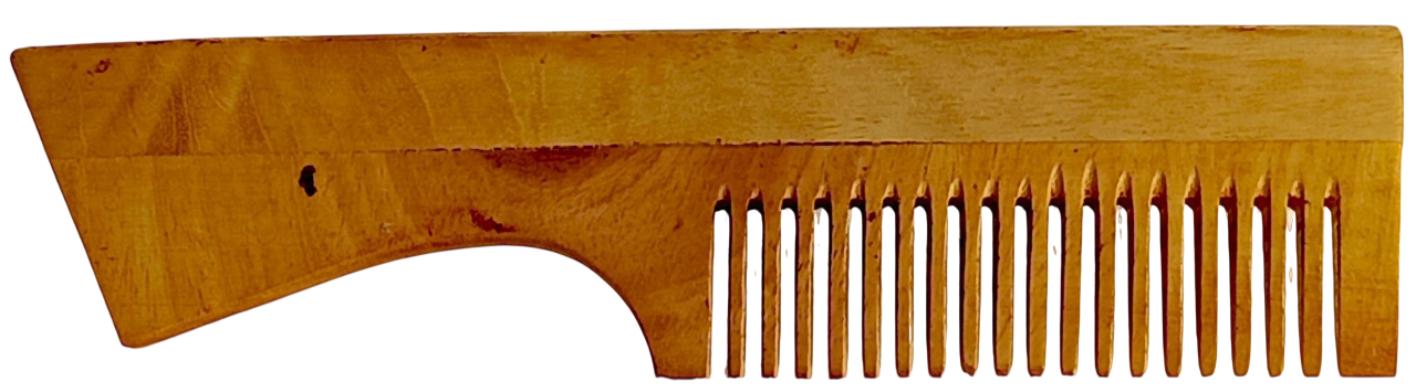 Neem Wooden Hair Comb for Men & Women | Natural Anti-Dandruff Wide Tooth Comb | Handmade Neem Wood Scalp Massage Comb | Eco-Friendly Hair Care Comb