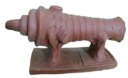 Terracotta Canon Showpiece for Home Décor