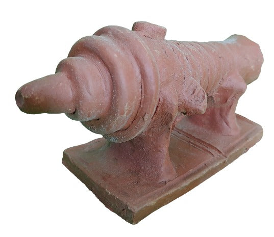 Terracotta Canon Showpiece for Home Décor