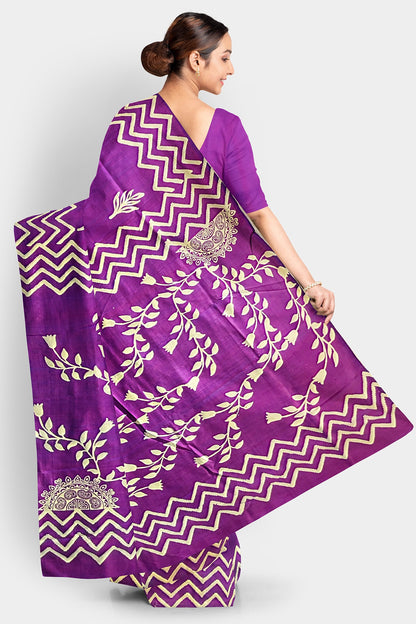 Pure Silk (Bishnupuri Silk) Saree with Silk Mark Tag – Authentic Handwoven Elegance