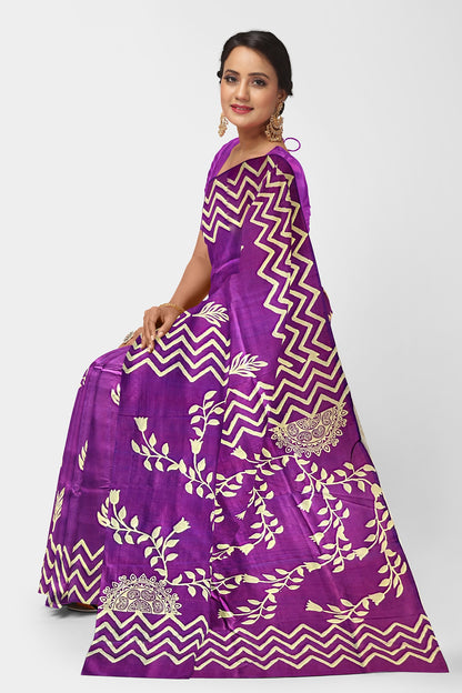 Pure Silk (Bishnupuri Silk) Saree with Silk Mark Tag – Authentic Handwoven Elegance