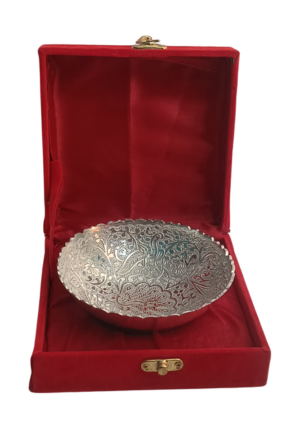 Antique German Silver-Plated Decorative Bowl