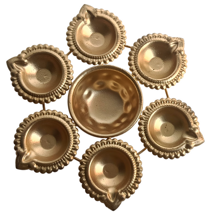 Antique Metal Diya Set for Diwali Decoration – Illuminate Your Festivals with Tradition