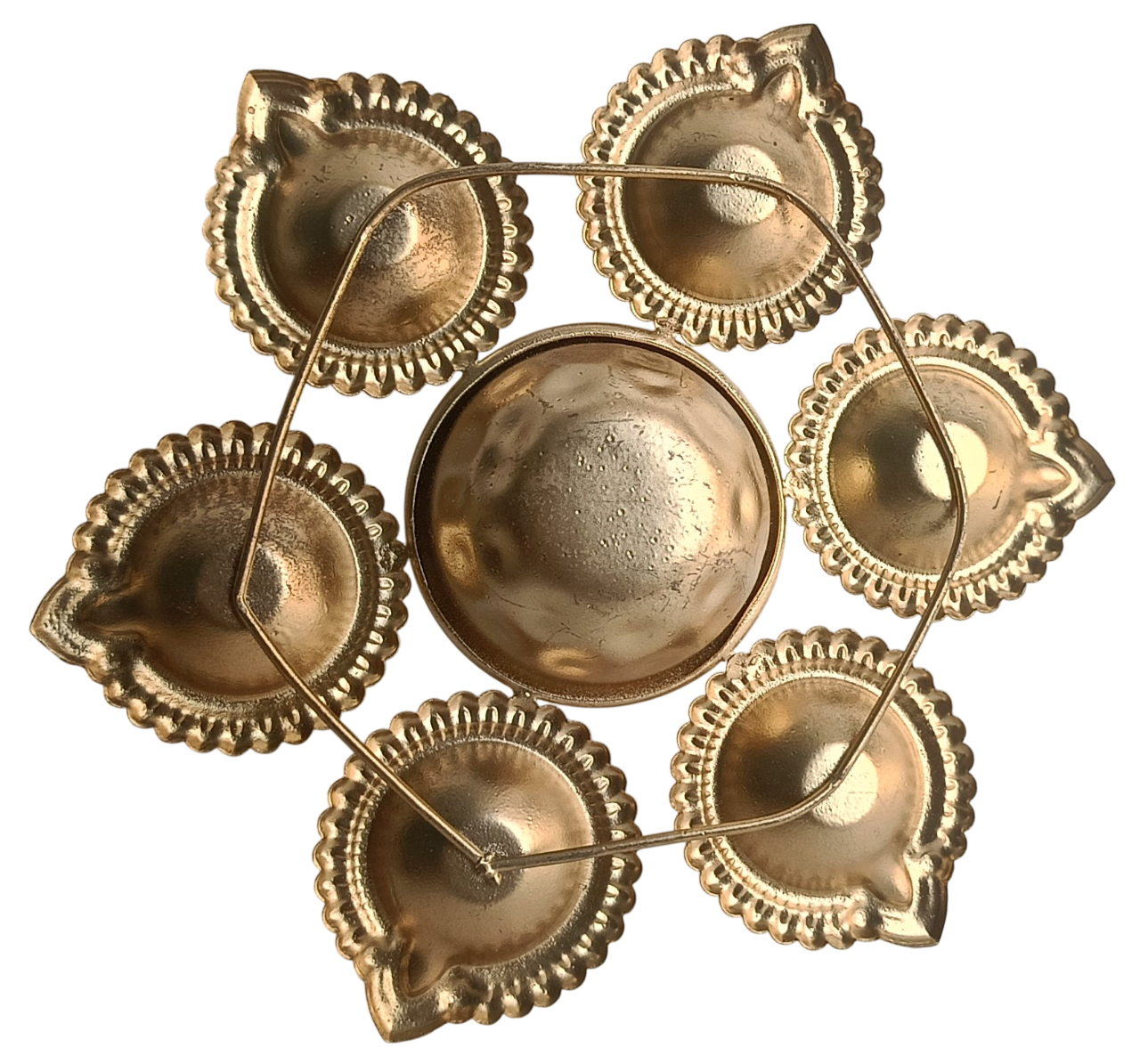 Antique Metal Diya Set for Diwali Decoration – Illuminate Your Festivals with Tradition