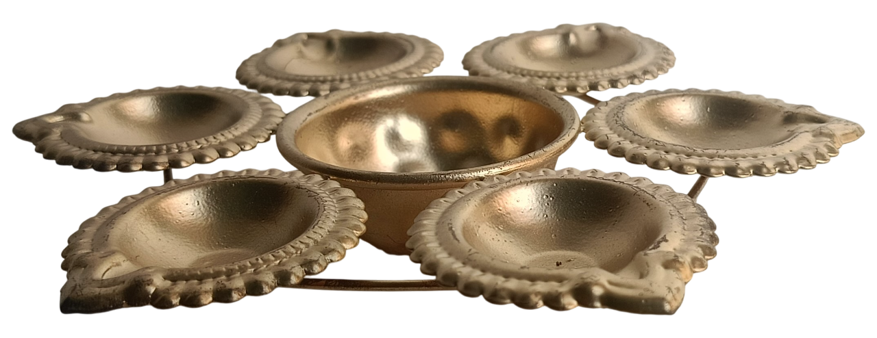 Antique Metal Diya Set for Diwali Decoration – Illuminate Your Festivals with Tradition