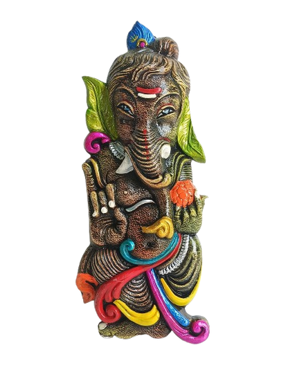 Handcrafted Terracotta Lord Ganesha Wall Hanging – Traditional Clay Art for Home & Temple Decor