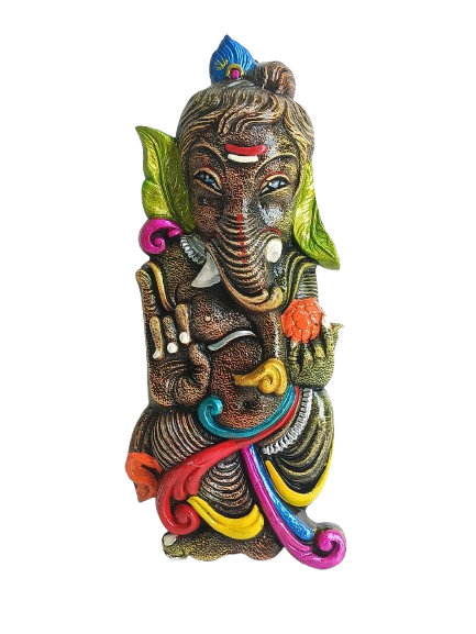 Handcrafted Terracotta Lord Ganesha Wall Hanging – Traditional Clay Art for Home & Temple Decor