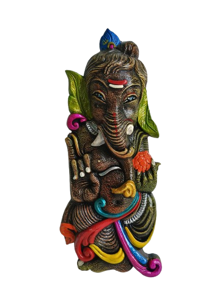 Handcrafted Terracotta Lord Ganesha Wall Hanging – Traditional Clay Art for Home & Temple Decor